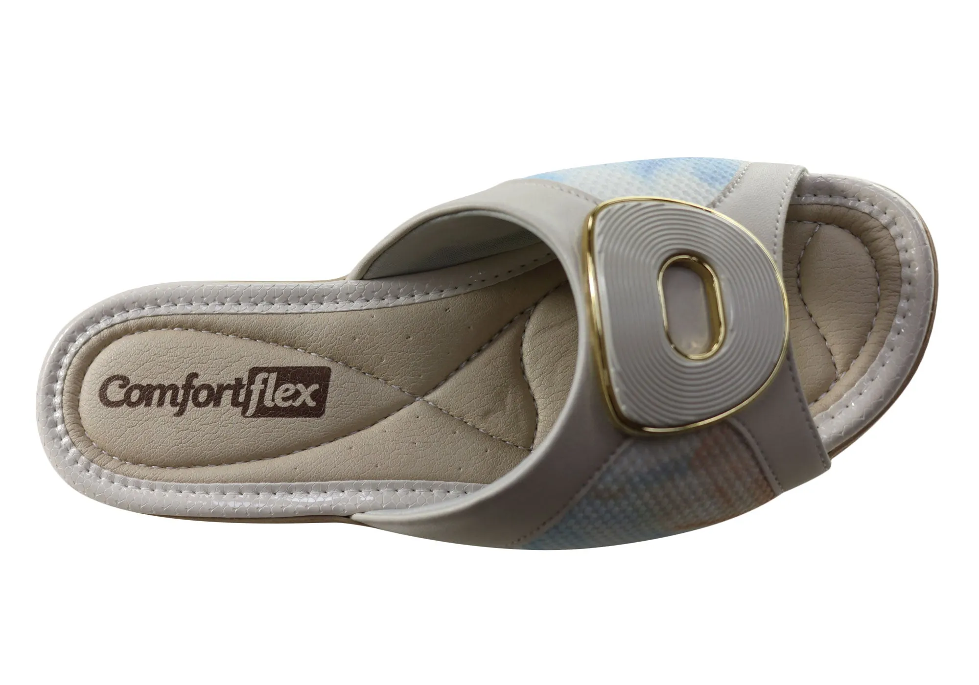 Sandales à plateforme confortables Comfortflex Hilda pour femmes, fabriquées au Brésil, chaussures Comfortflex