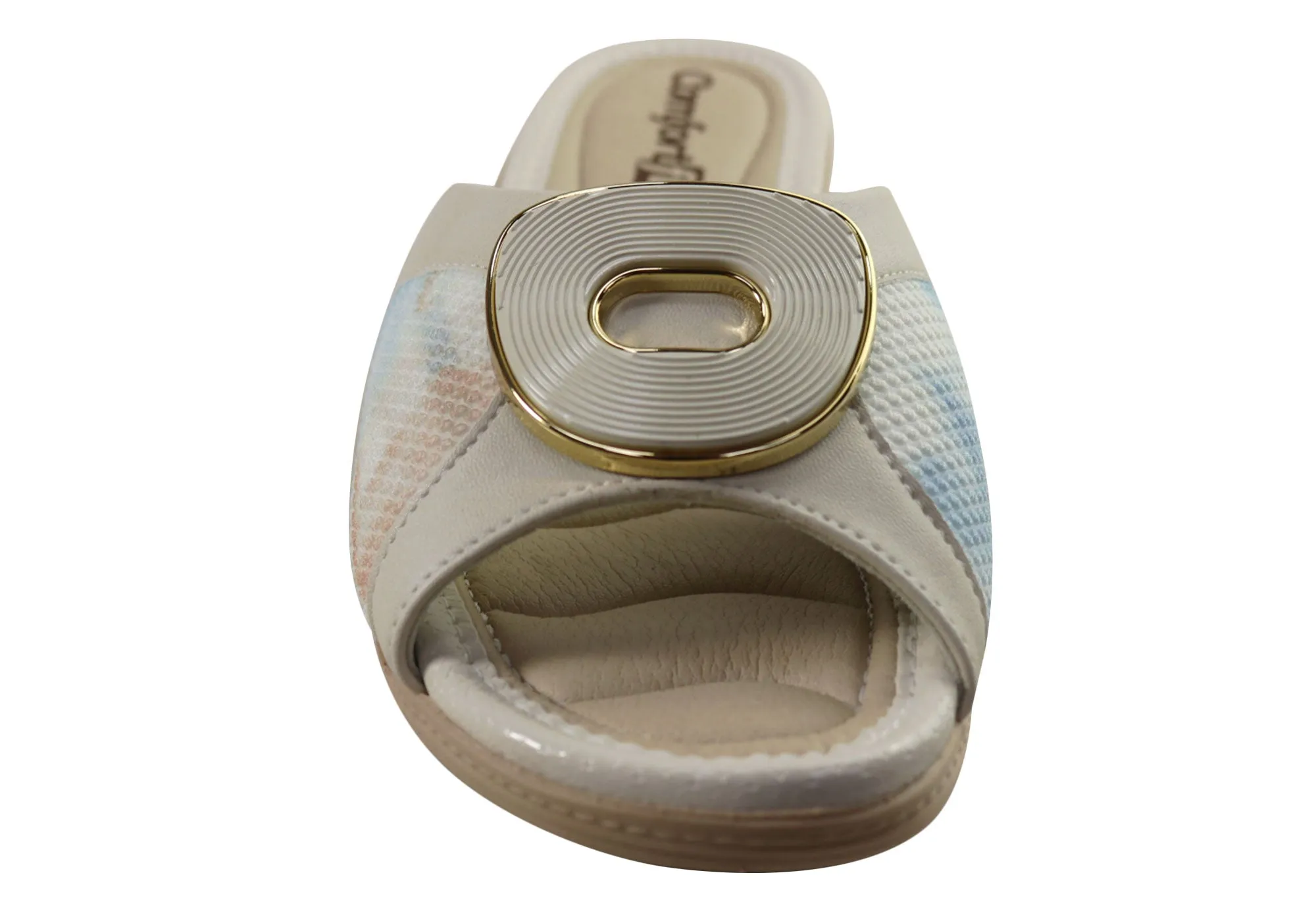 Sandales à plateforme confortables Comfortflex Hilda pour femmes, fabriquées au Brésil, chaussures Comfortflex