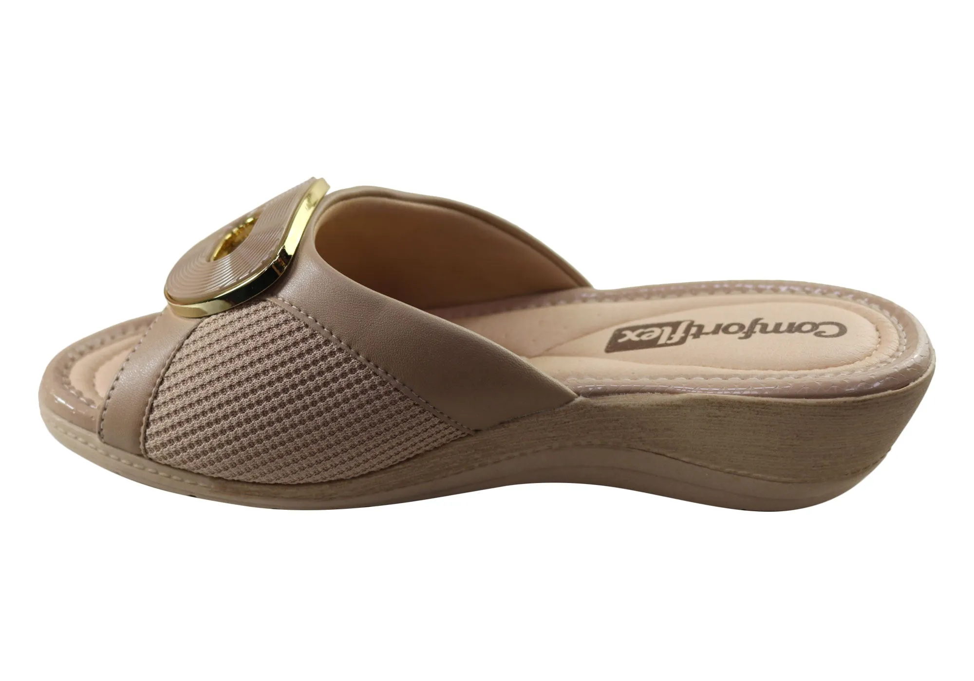 Sandales à plateforme confortables Comfortflex Hilda pour femmes, fabriquées au Brésil, chaussures Comfortflex