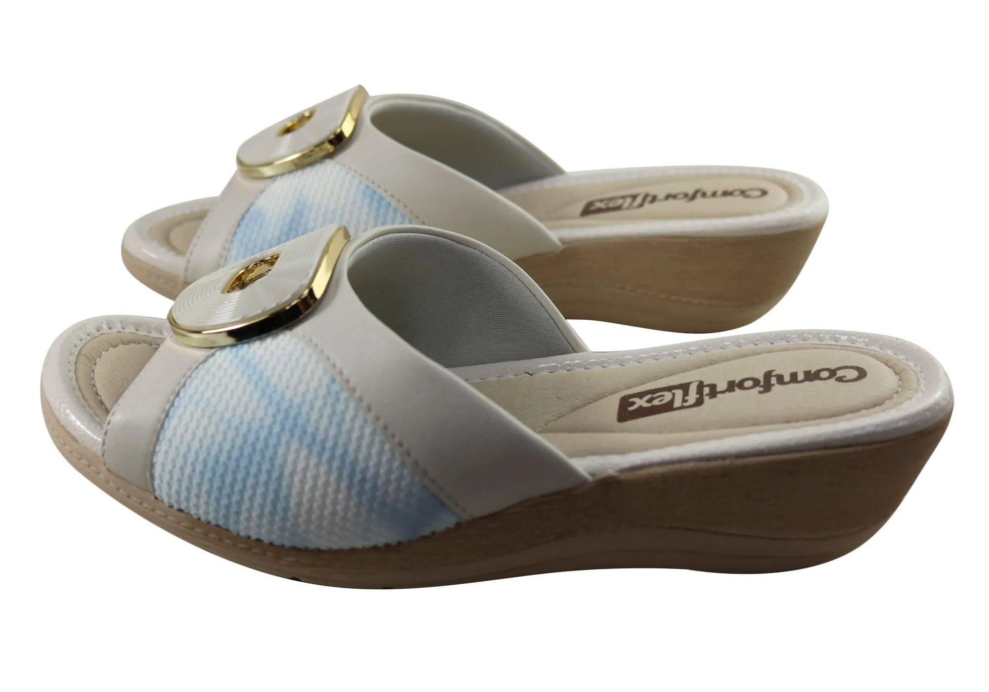 Sandales à plateforme confortables Comfortflex Hilda pour femmes, fabriquées au Brésil, chaussures Comfortflex