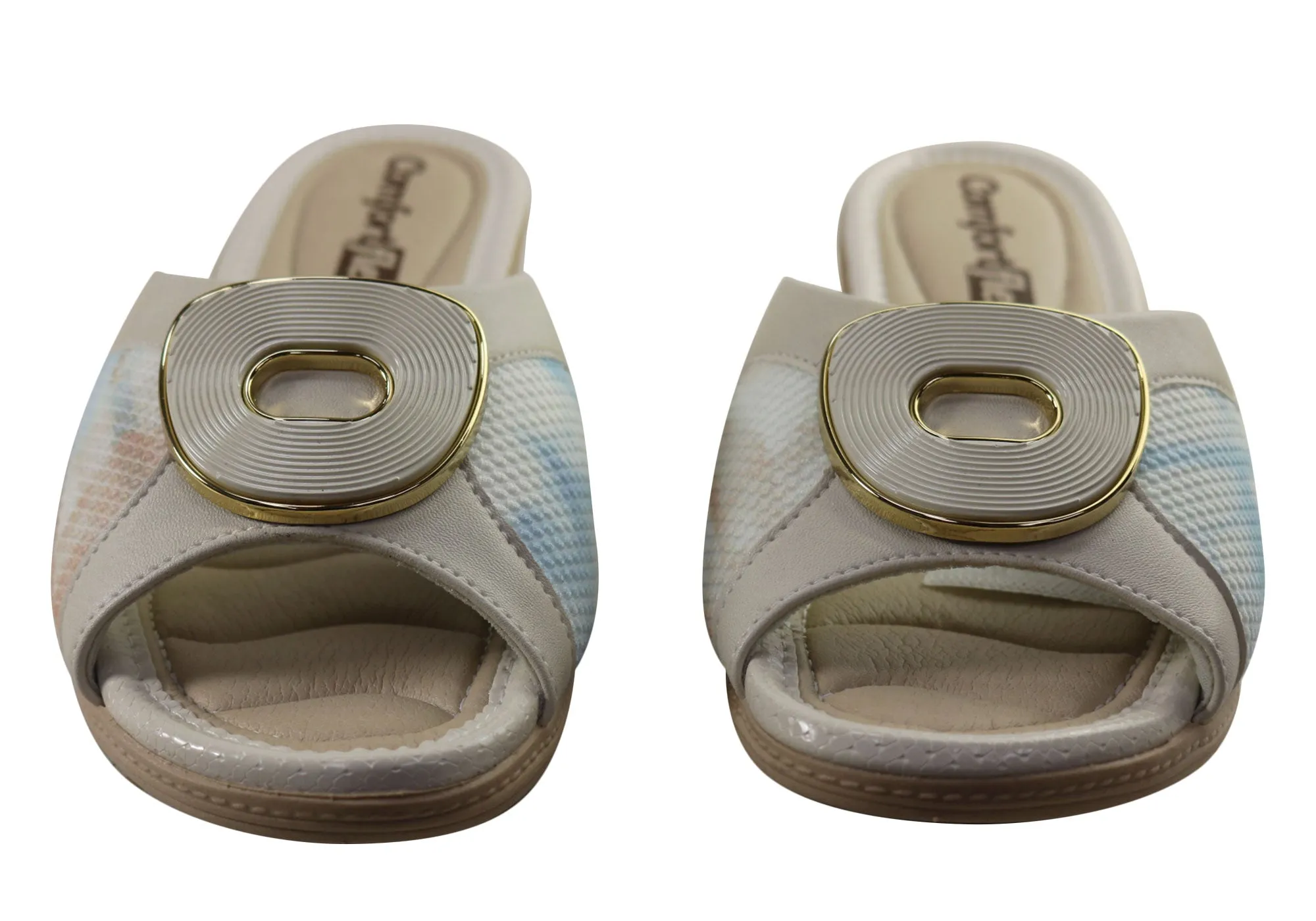 Sandales à plateforme confortables Comfortflex Hilda pour femmes, fabriquées au Brésil, chaussures Comfortflex