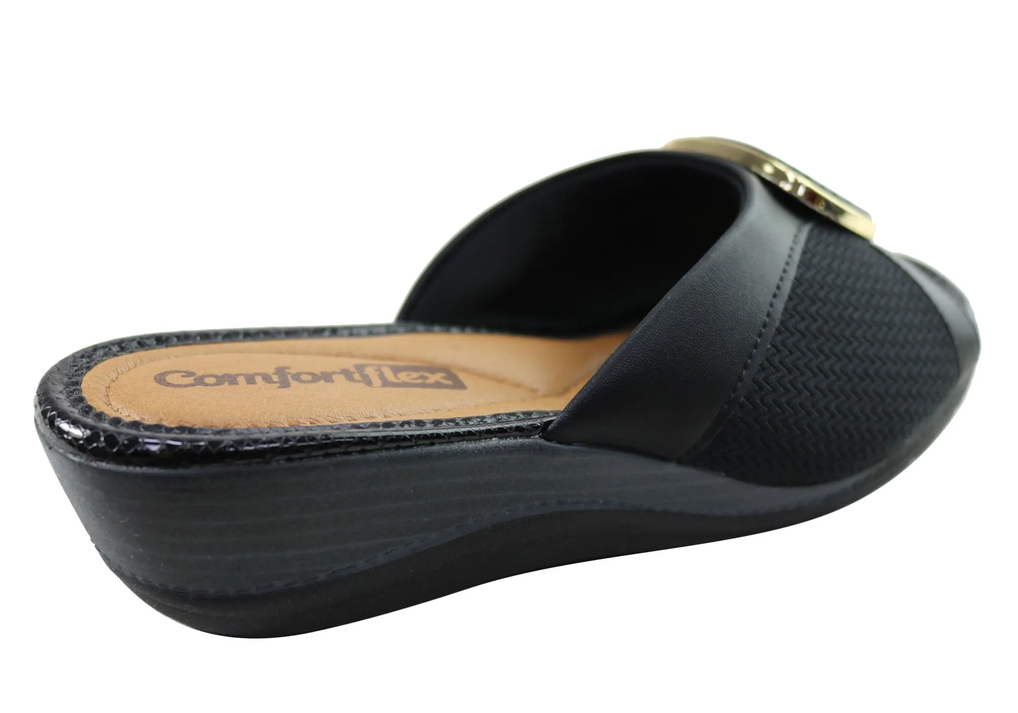 Sandales à plateforme confortables Comfortflex Hilda pour femmes, fabriquées au Brésil, chaussures Comfortflex