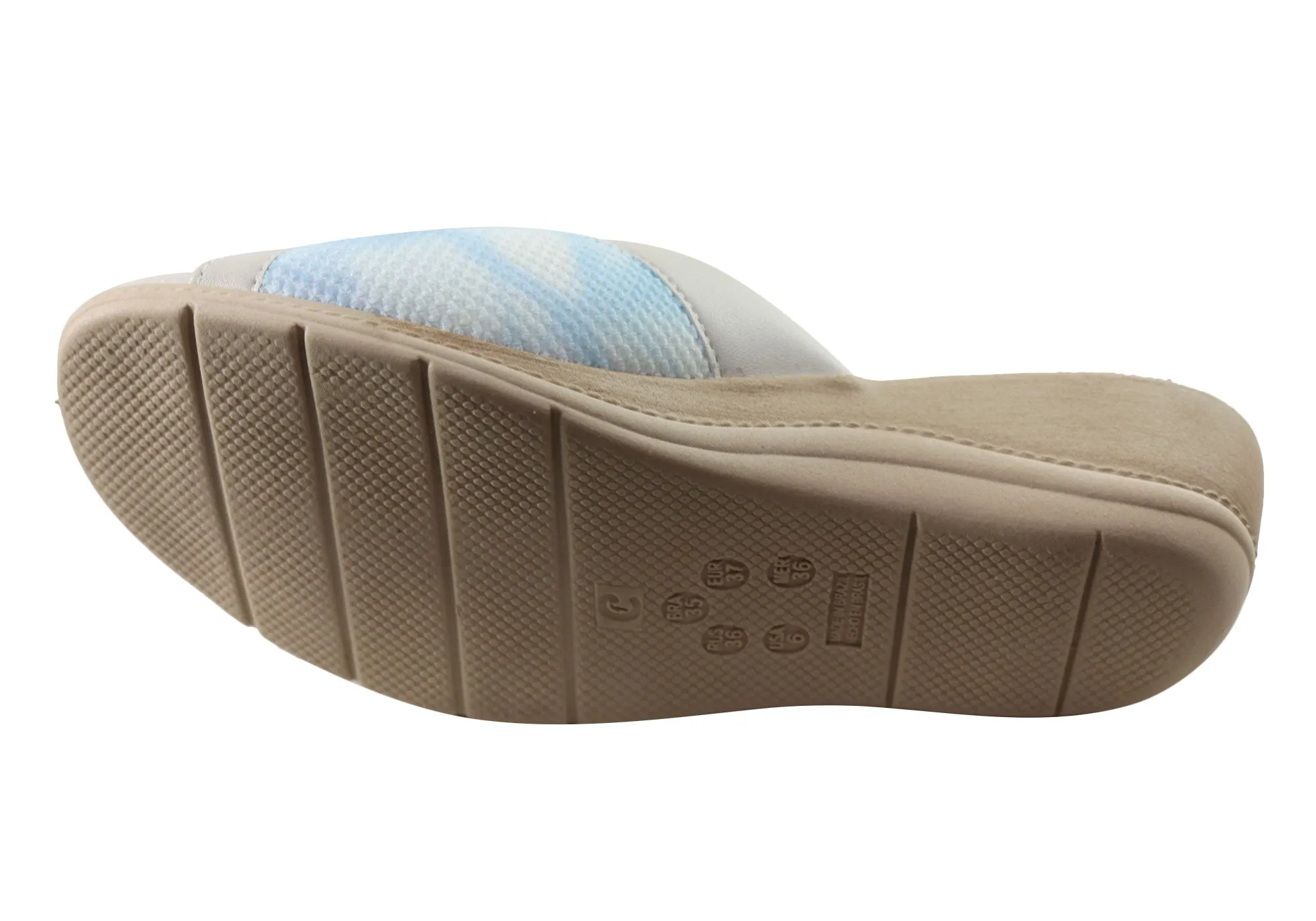 Sandales à plateforme confortables Comfortflex Hilda pour femmes, fabriquées au Brésil, chaussures Comfortflex
