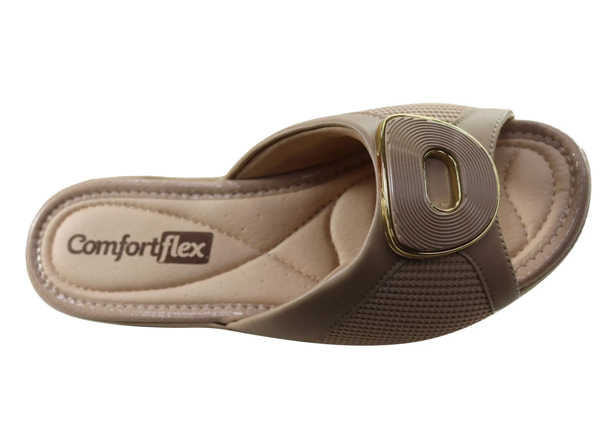 Sandales à plateforme confortables Comfortflex Hilda pour femmes, fabriquées au Brésil, chaussures Comfortflex