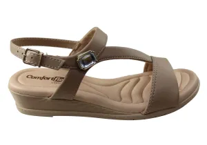 Sandales à talon compensé confortables pour femmes Comfortflex Natalie Fabriquées au Brésil Chaussures Comfortflex