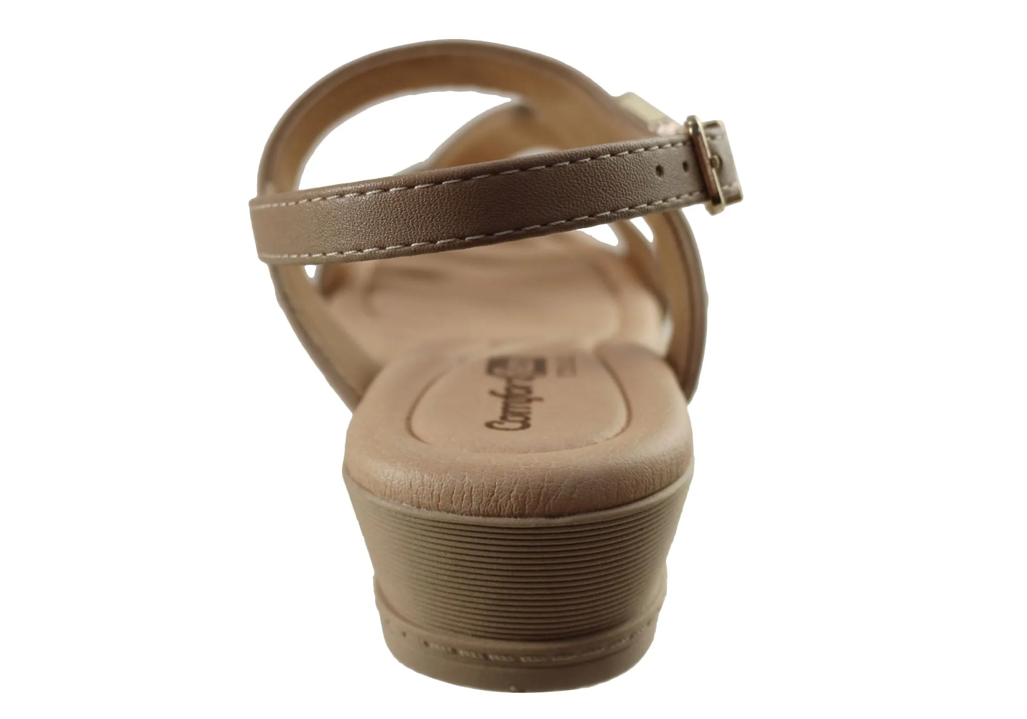 Sandales à talon compensé confortables pour femmes Comfortflex Natalie Fabriquées au Brésil Chaussures Comfortflex