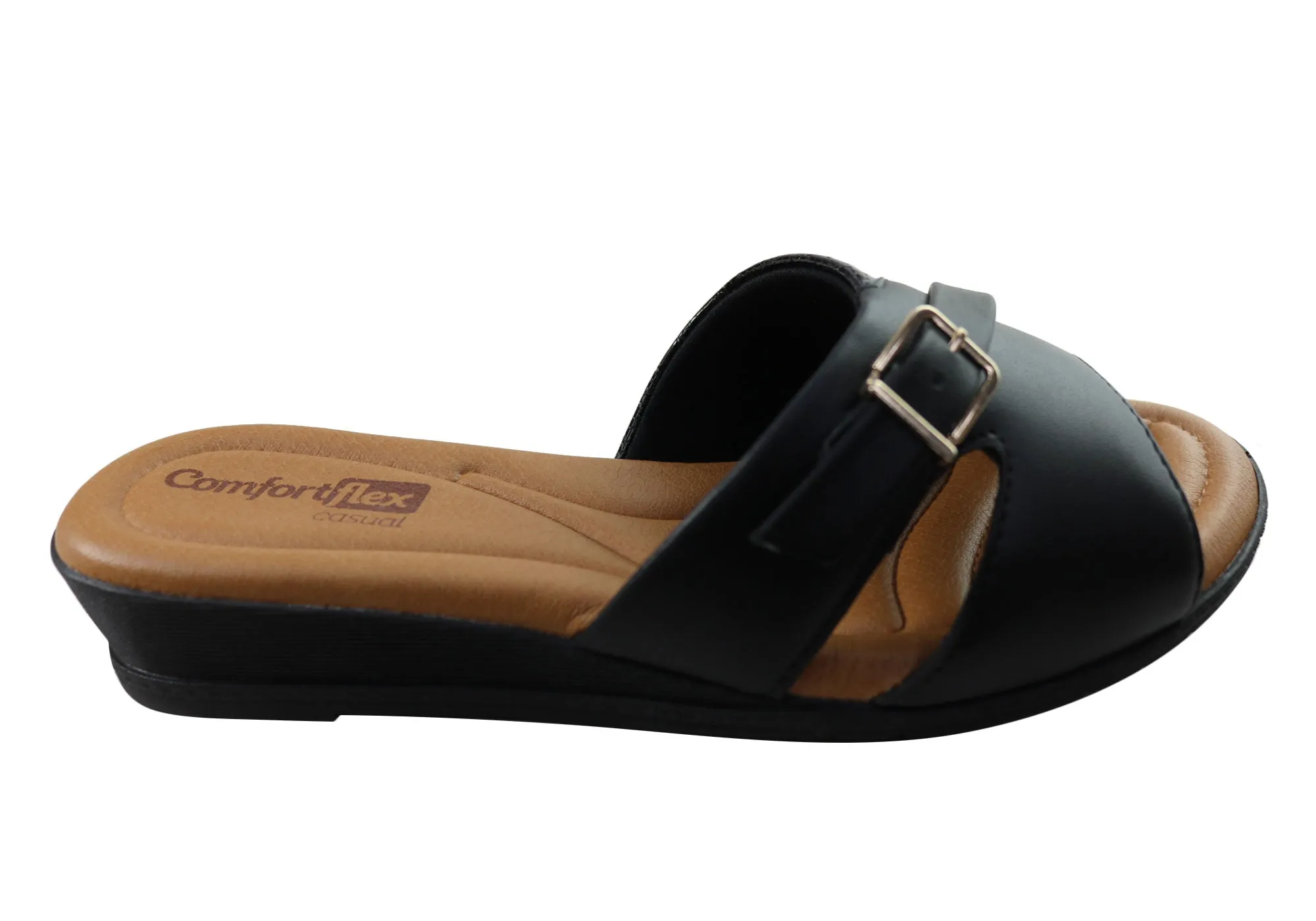 Sandales compensées confortables pour femmes Comfortflex Rosie Fabriquées au Brésil Chaussures Comfortflex