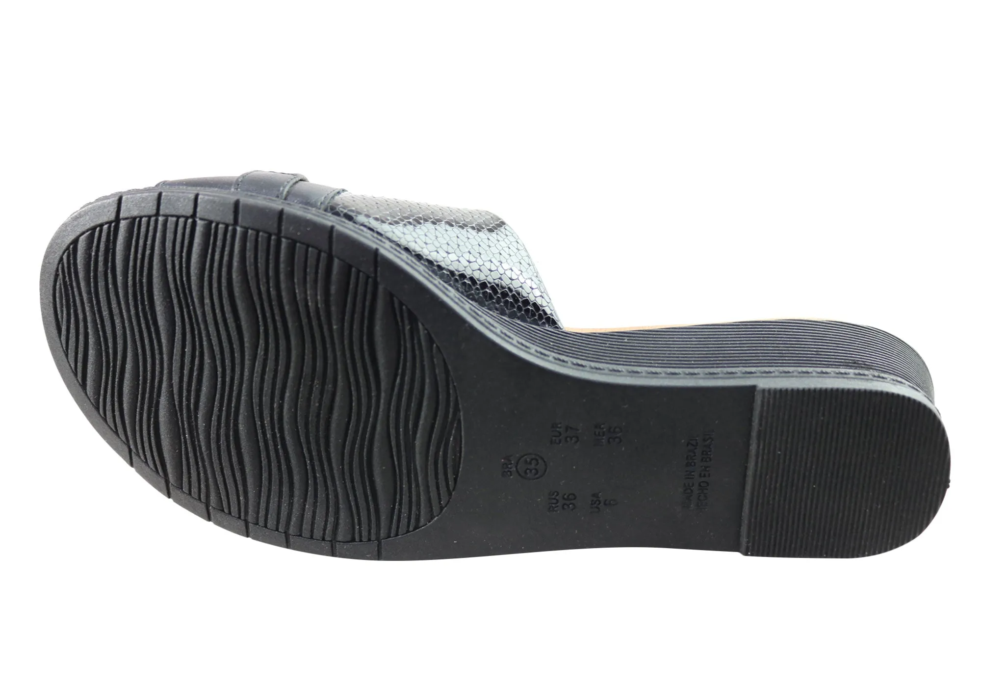 Sandales compensées confortables pour femmes Comfortflex Rosie Fabriquées au Brésil Chaussures Comfortflex