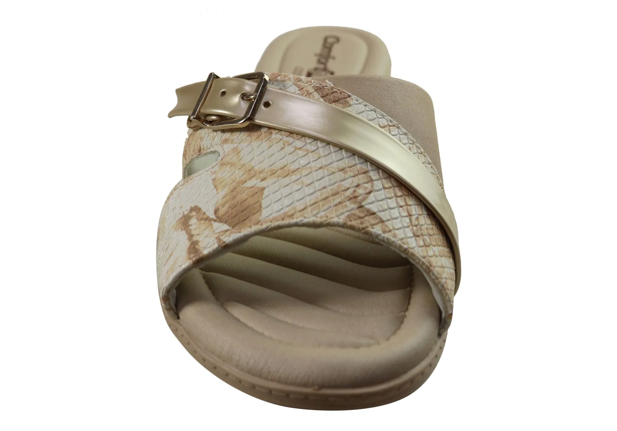 Sandales compensées confortables pour femmes Comfortflex Rosie Fabriquées au Brésil Chaussures Comfortflex