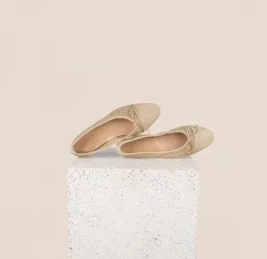 Como - Suède beige perforé