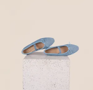 Sangle Como - Bleu ciel perforé