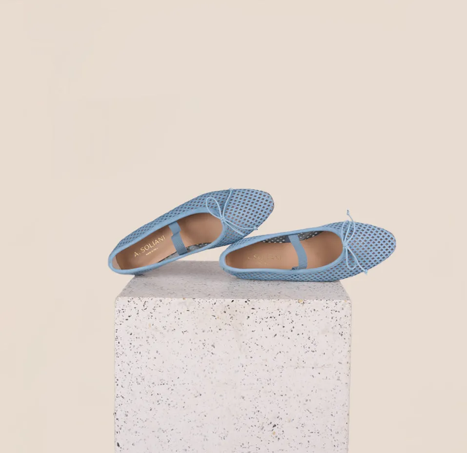 Sangle Como - Bleu ciel perforé