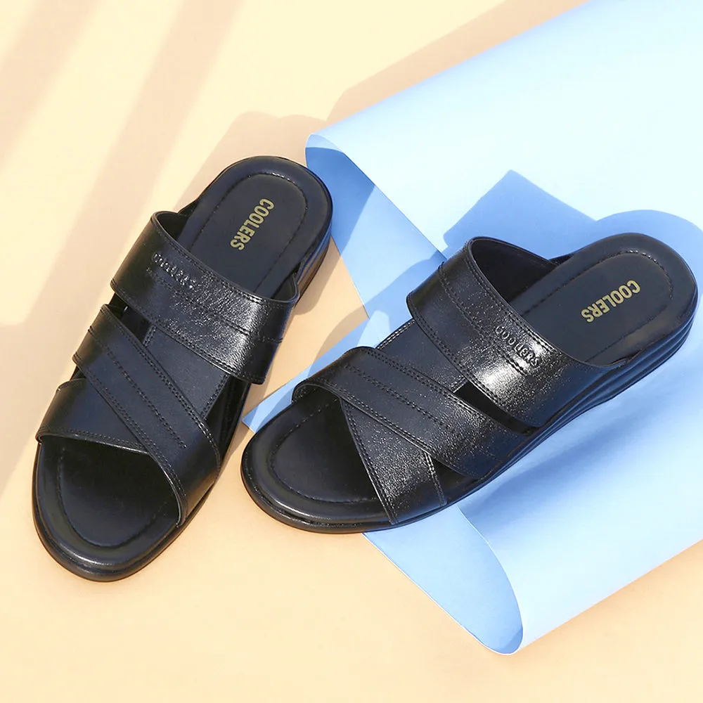 Chaussons décontractés Coolers (Noir) pour hommes 7123-143 par Liberty