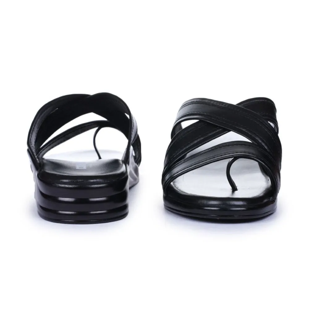 Chaussons Décontractés Noirs Coolers Pour Hommes 7123-61 Par Liberty