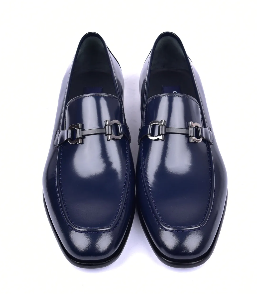 Corrente 6415 Mocassin en veau à enfiler - Marine