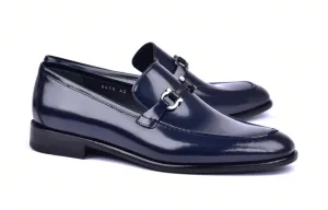 Corrente 6415 Mocassin en veau à enfiler - Marine