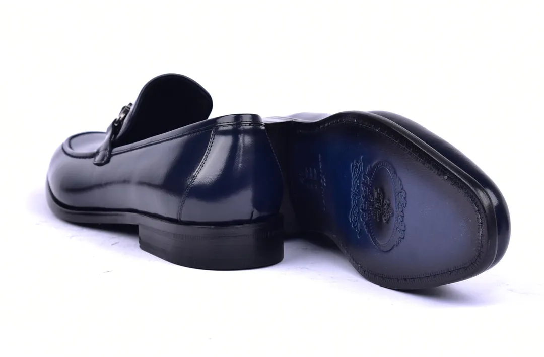 Corrente 6415 Mocassin en veau à enfiler - Marine