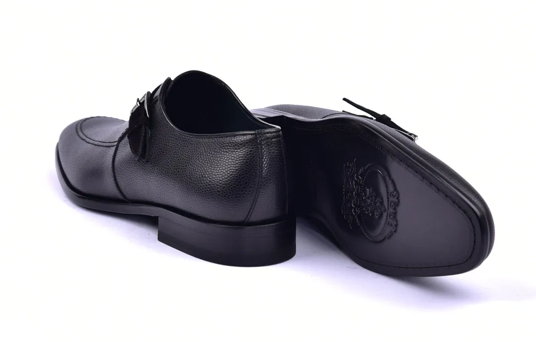 Corrente 6471 Chaussure à bride coulissante en cuir - Noir