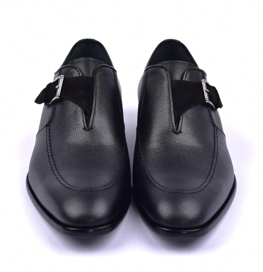 Corrente 6471 Chaussure à bride coulissante en cuir - Noir