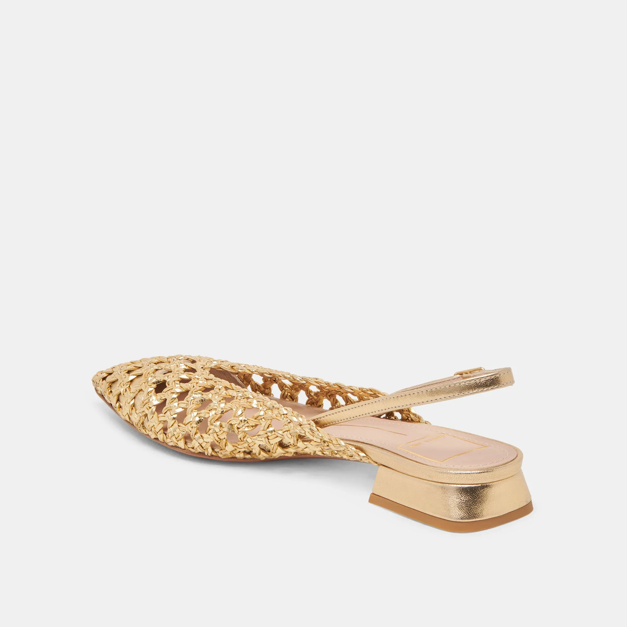 CYNDI FLATS EN OR TISSÉ