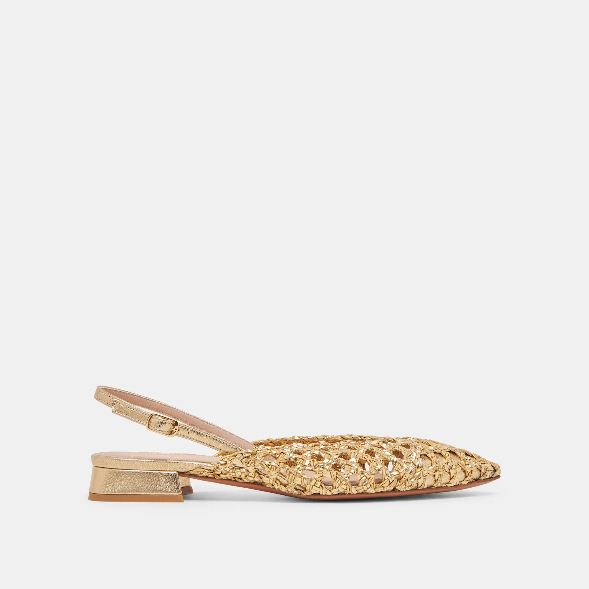 CYNDI FLATS EN OR TISSÉ