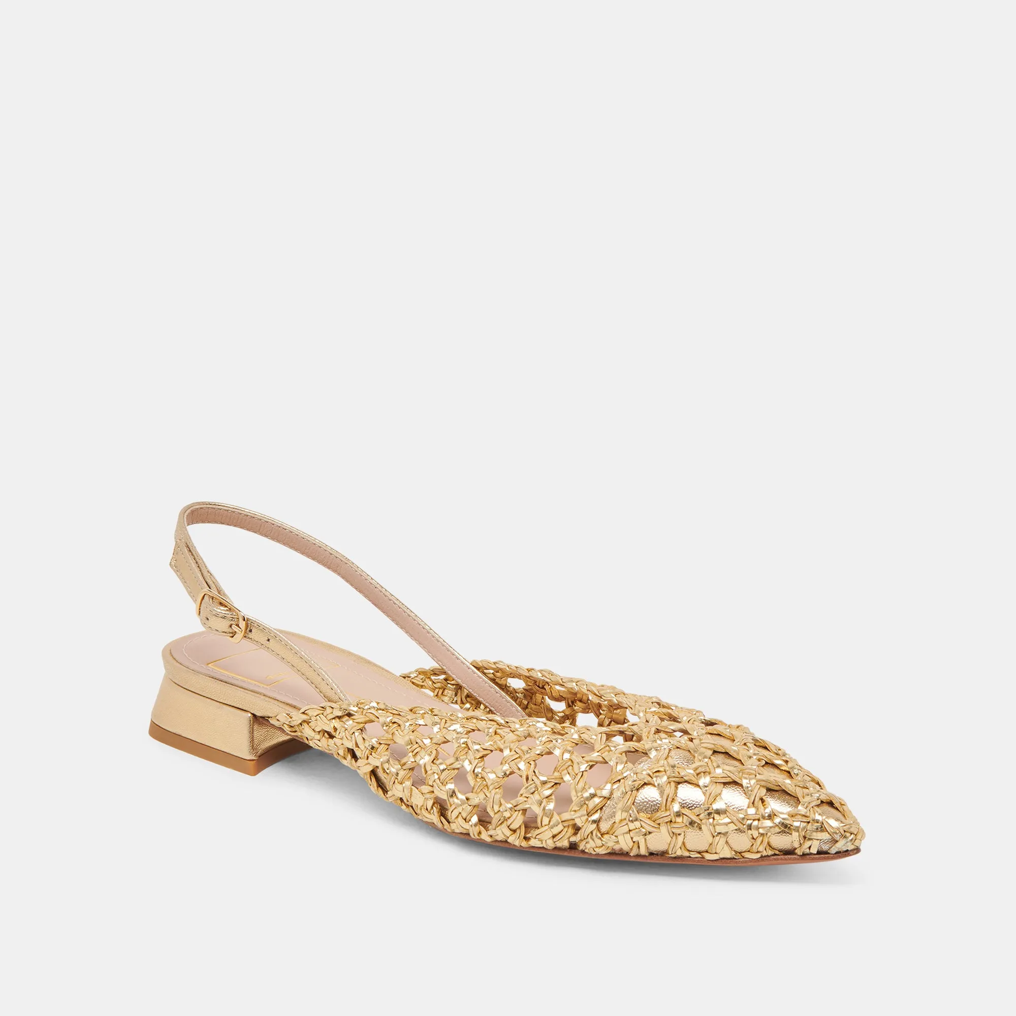 CYNDI FLATS EN OR TISSÉ