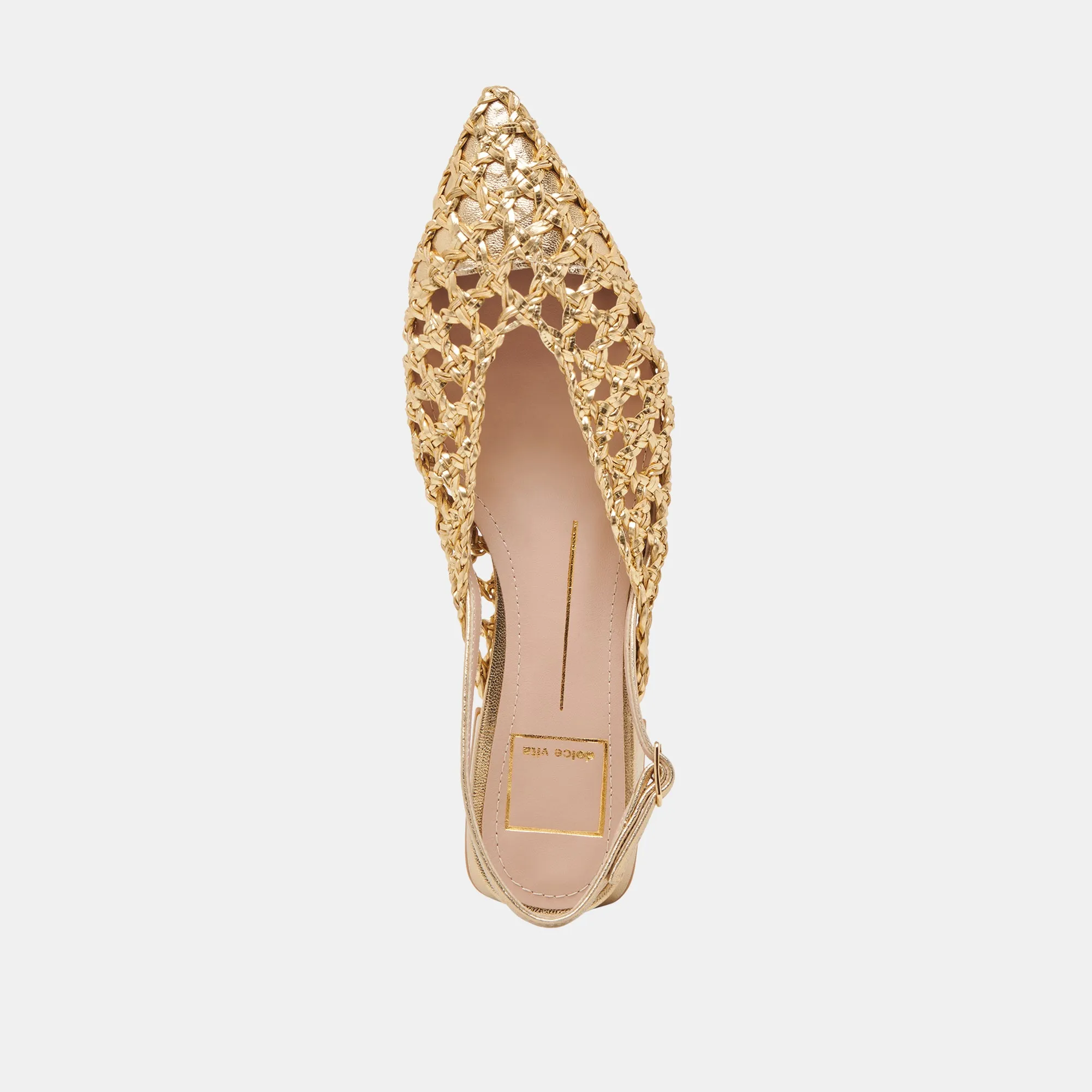 CYNDI FLATS EN OR TISSÉ