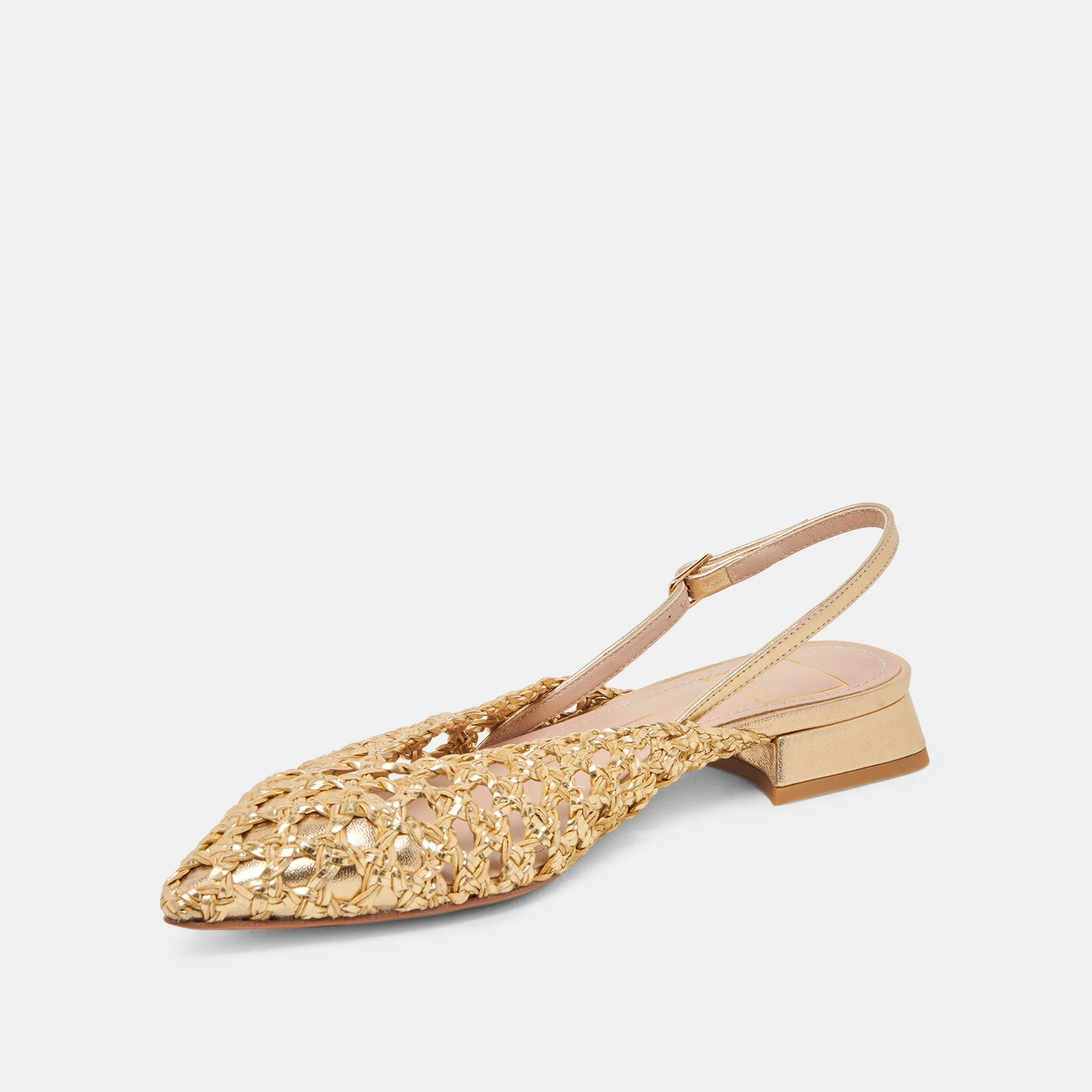 CYNDI FLATS EN OR TISSÉ