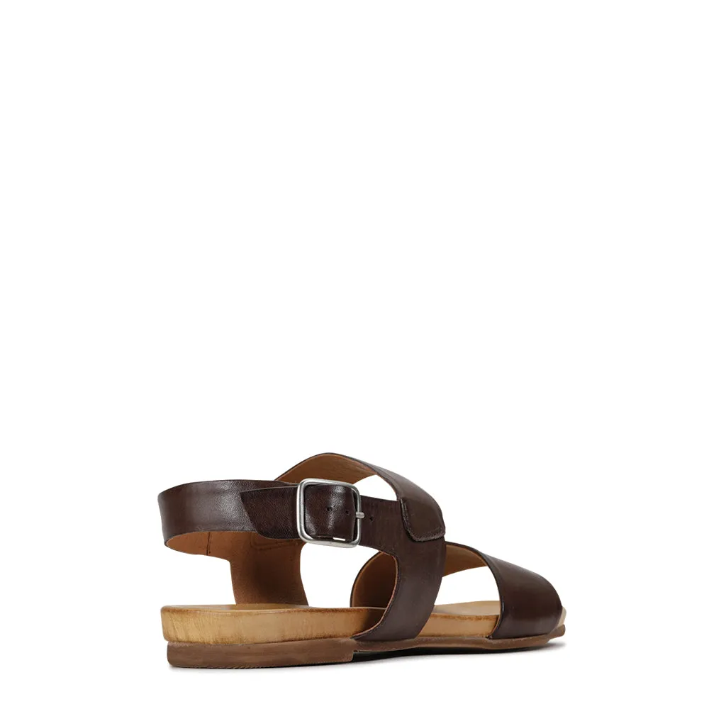 SANDALE DANA À TALON SLING EN CUIR