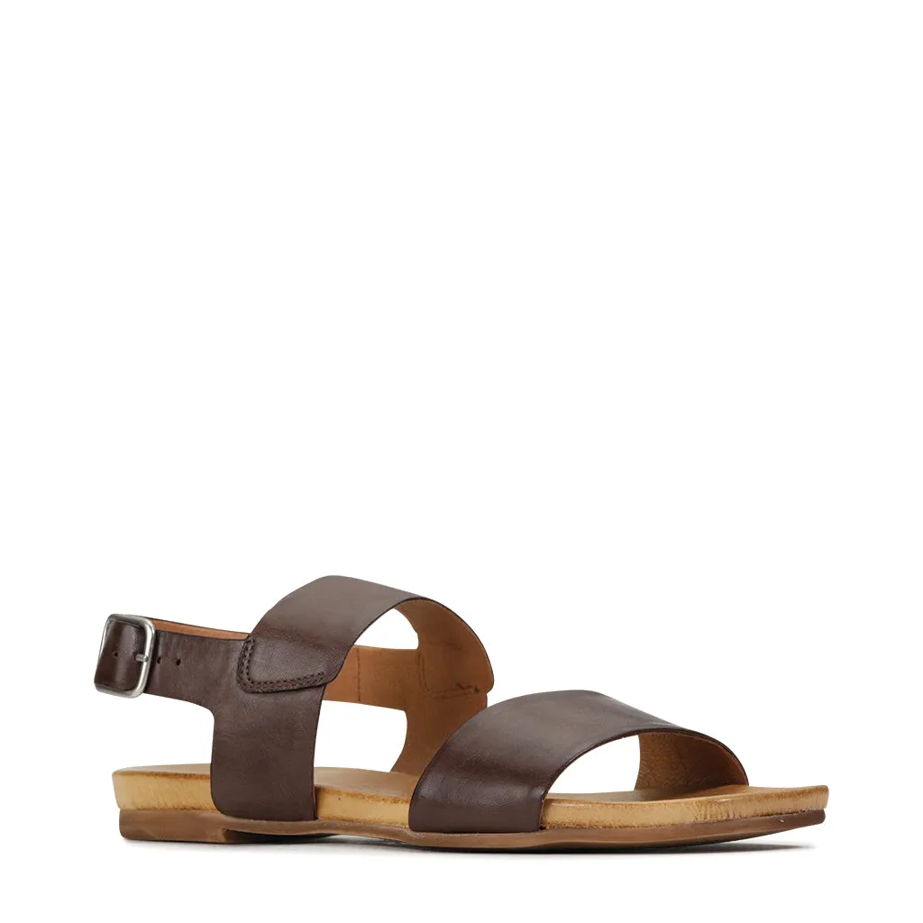 SANDALE DANA À TALON SLING EN CUIR