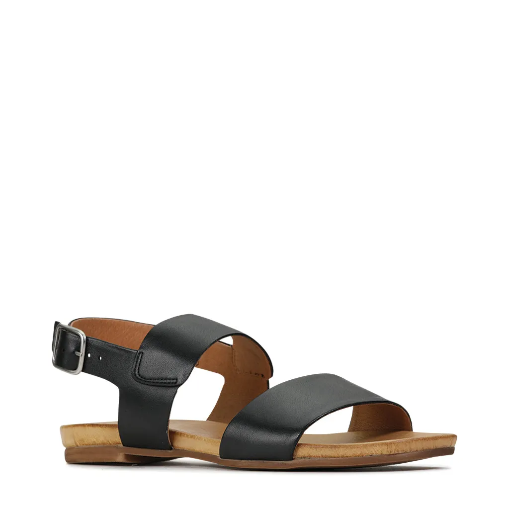 SANDALE DANA À TALON SLING EN CUIR