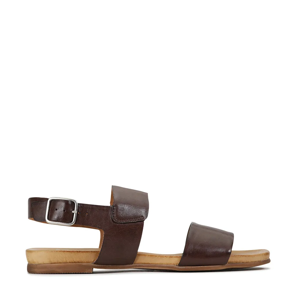 SANDALE DANA À TALON SLING EN CUIR