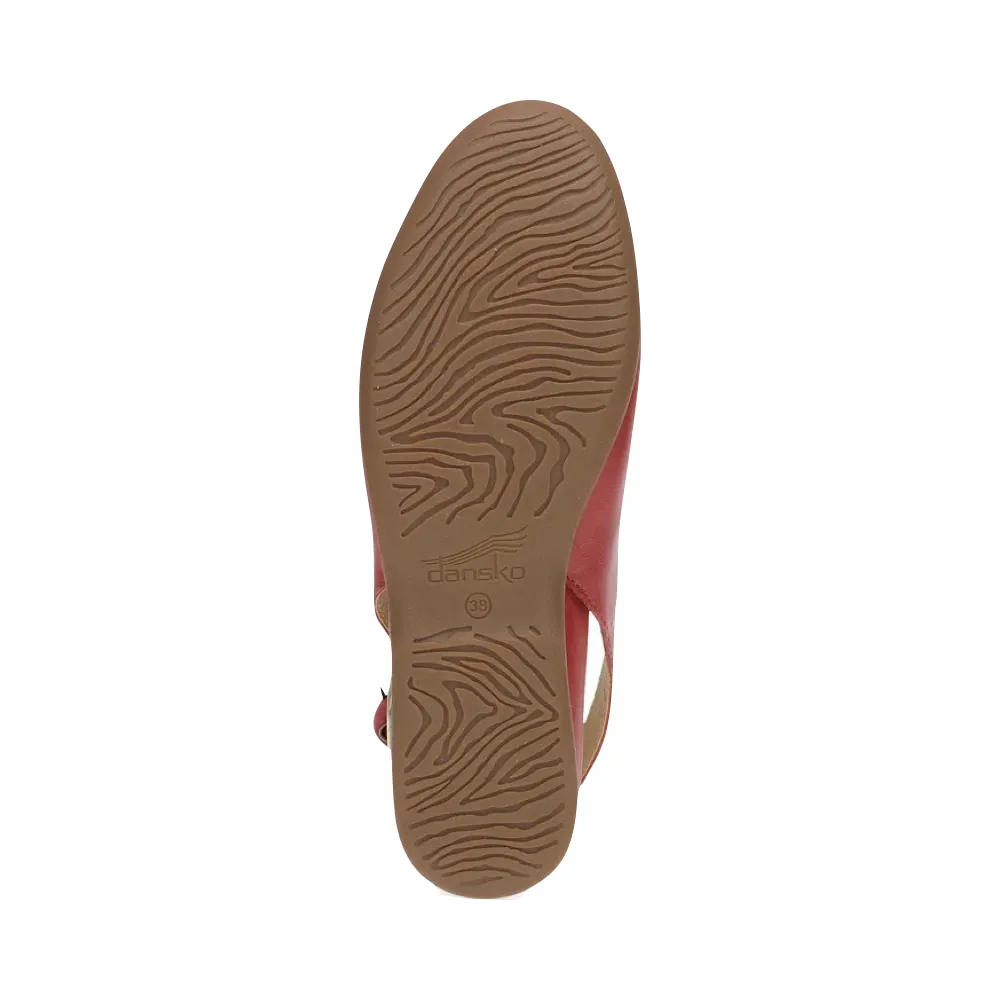 Dansko Femmes Lea Escarpin à Talon Nu en Rouge