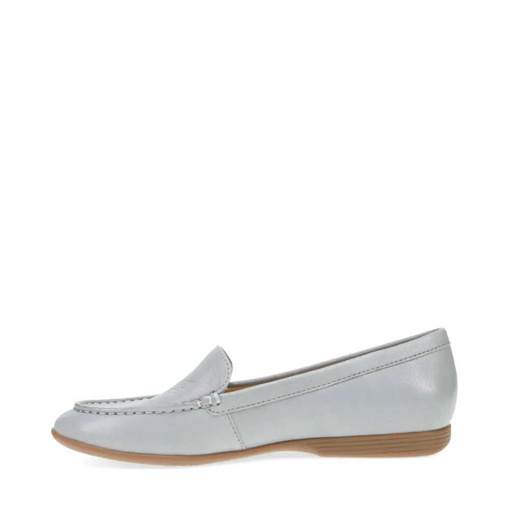 Dansko Femmes Lorri Mocassin en Cuir Gris