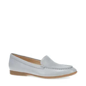 Dansko Femmes Lorri Mocassin en Cuir Gris