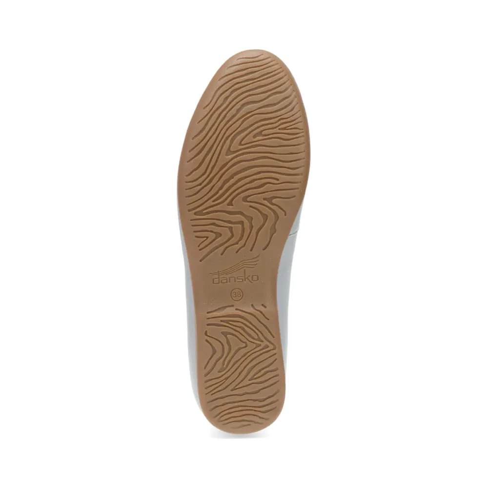 Dansko Femmes Lorri Mocassin en Cuir Gris