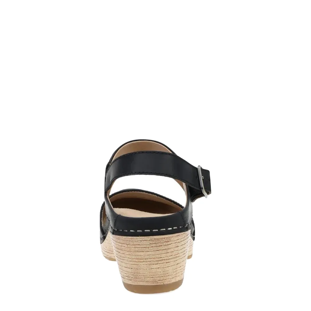 Dansko Lucia pour Femme, Sabot à Talon Fermé en Noir