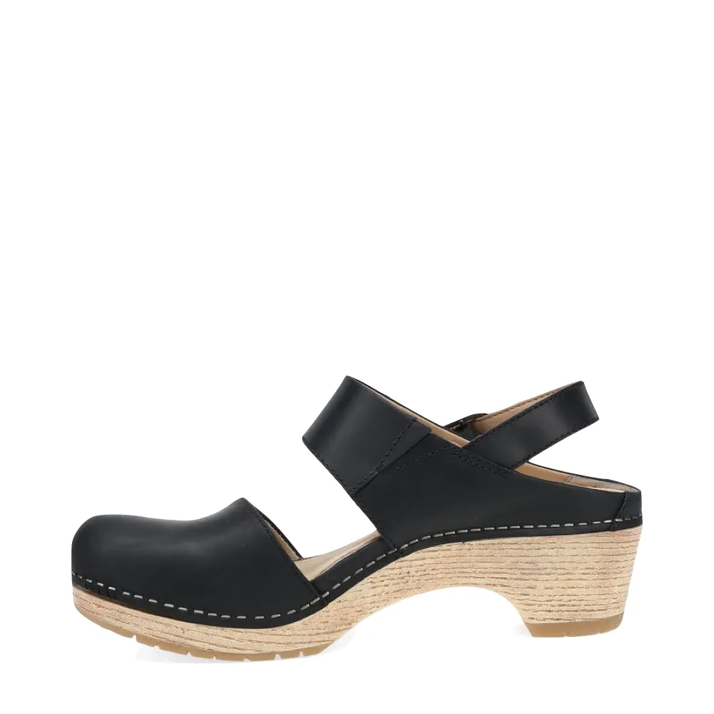 Dansko Lucia pour Femme, Sabot à Talon Fermé en Noir