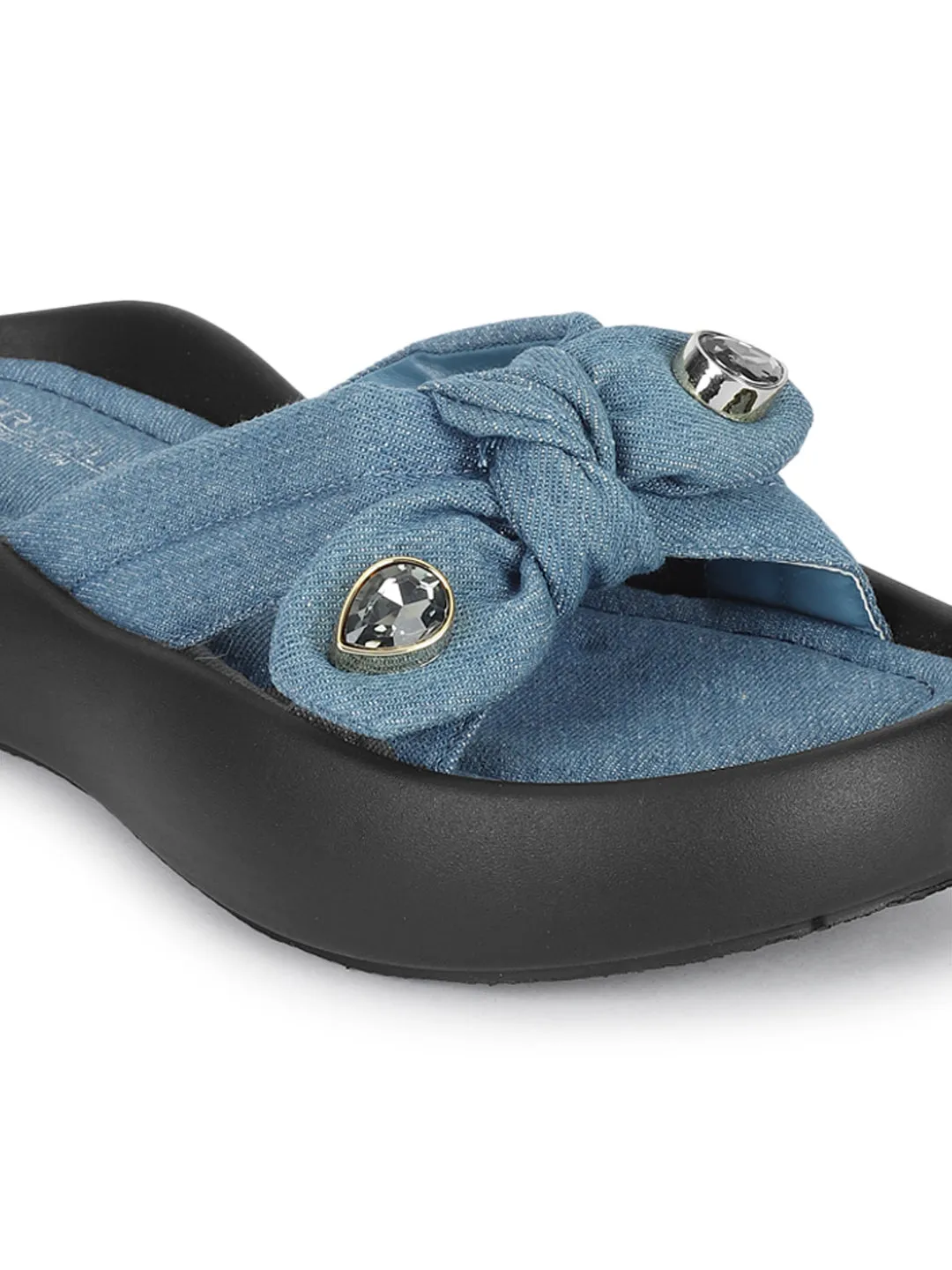 Ballerines élégantes Denim Blue Diamond (TC-RS3587-DNM)