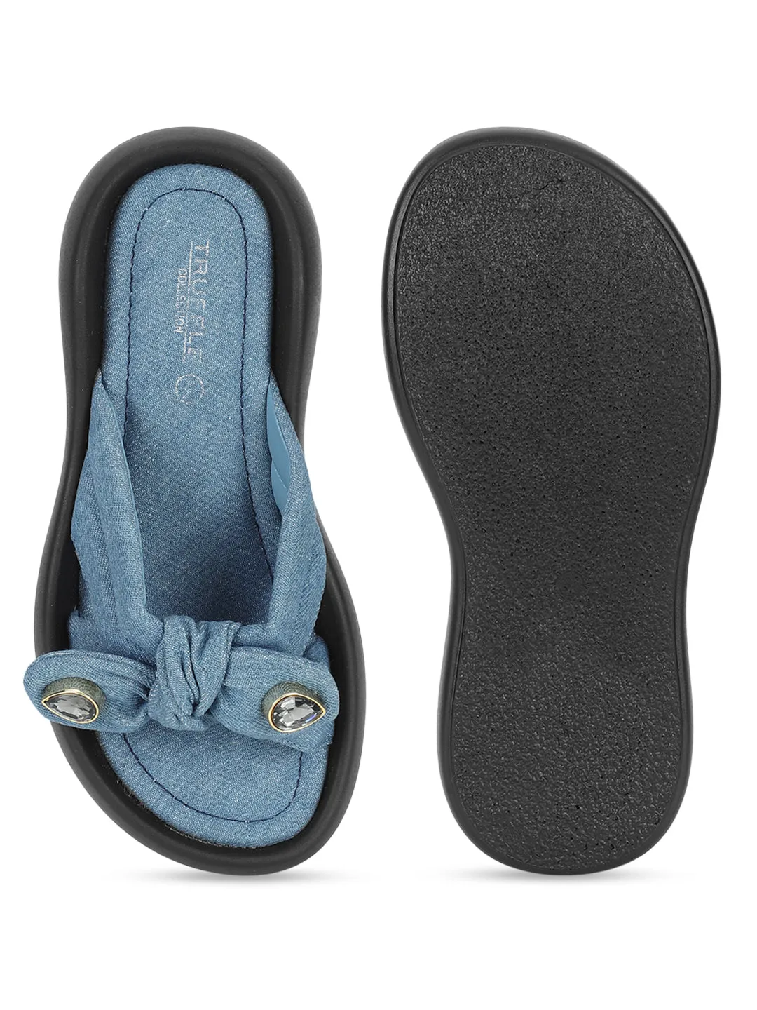 Ballerines élégantes Denim Blue Diamond (TC-RS3587-DNM)
