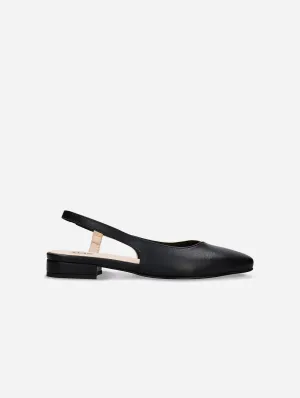 Diana Escarpins Vegan en Cuir de Pomme à Brides | Noir & Beige