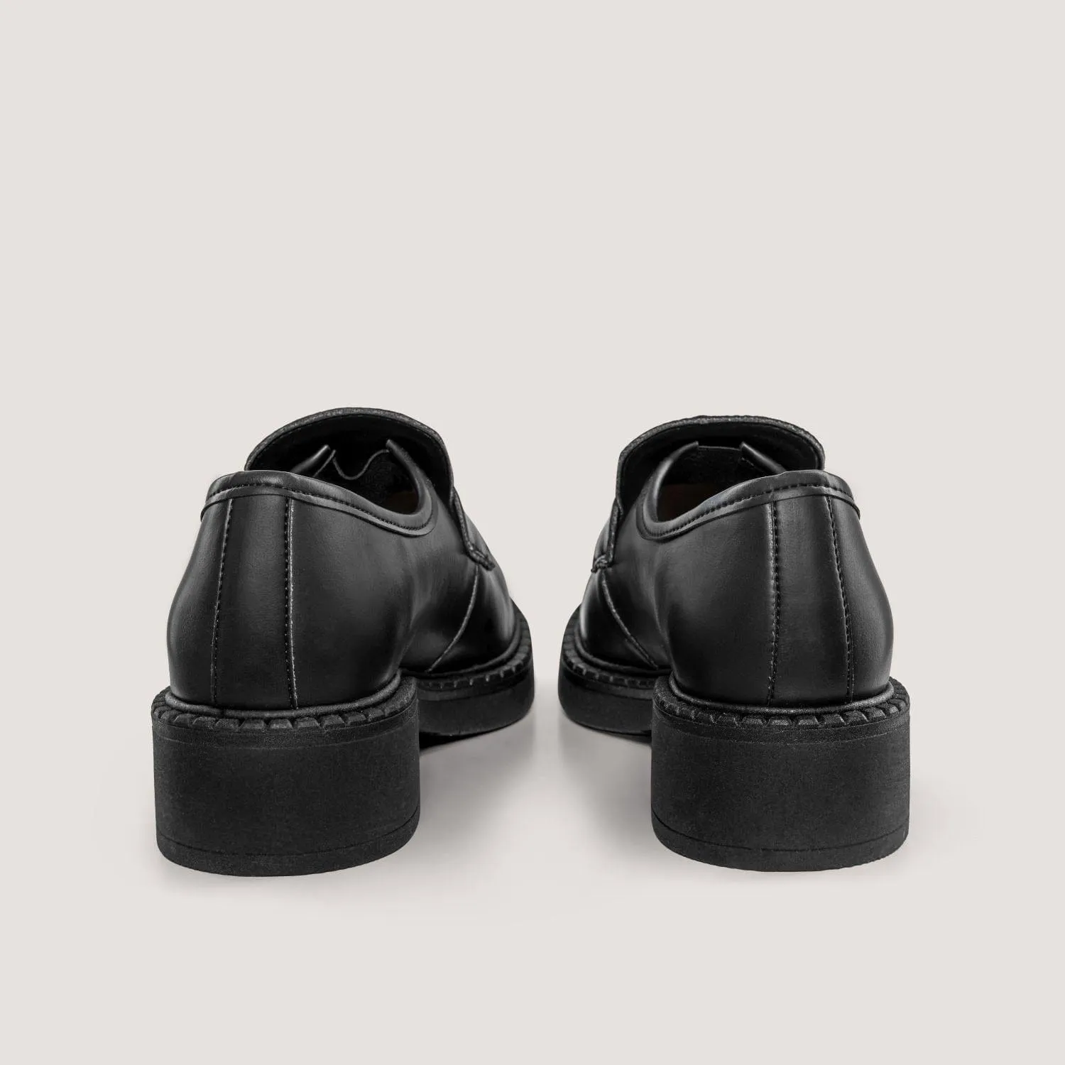Diane Femme 3 en 1 Pomme Cuir Végan Mocassins | Noir
