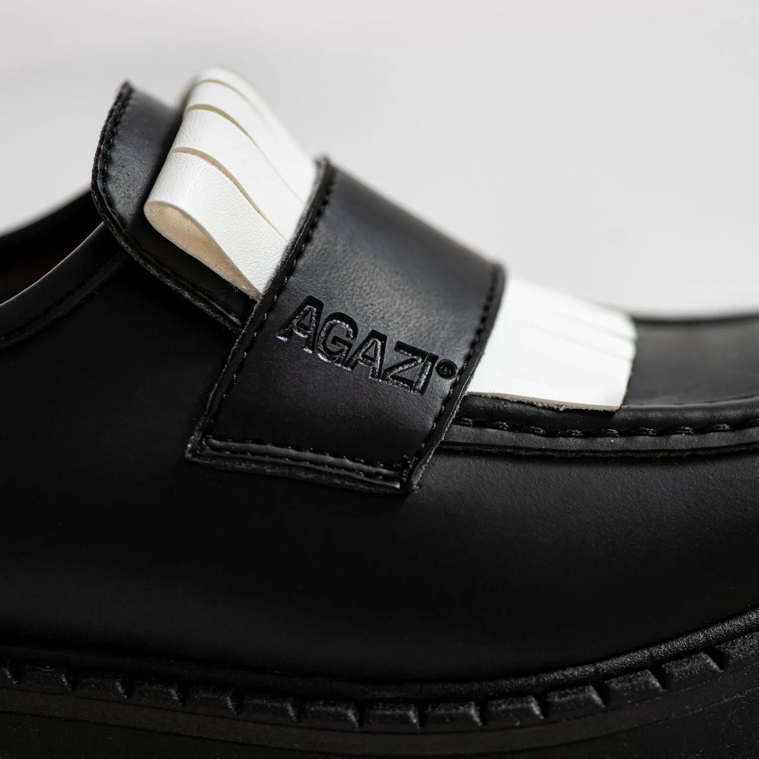 Diane Femme 3 en 1 Pomme Cuir Végan Mocassins | Noir