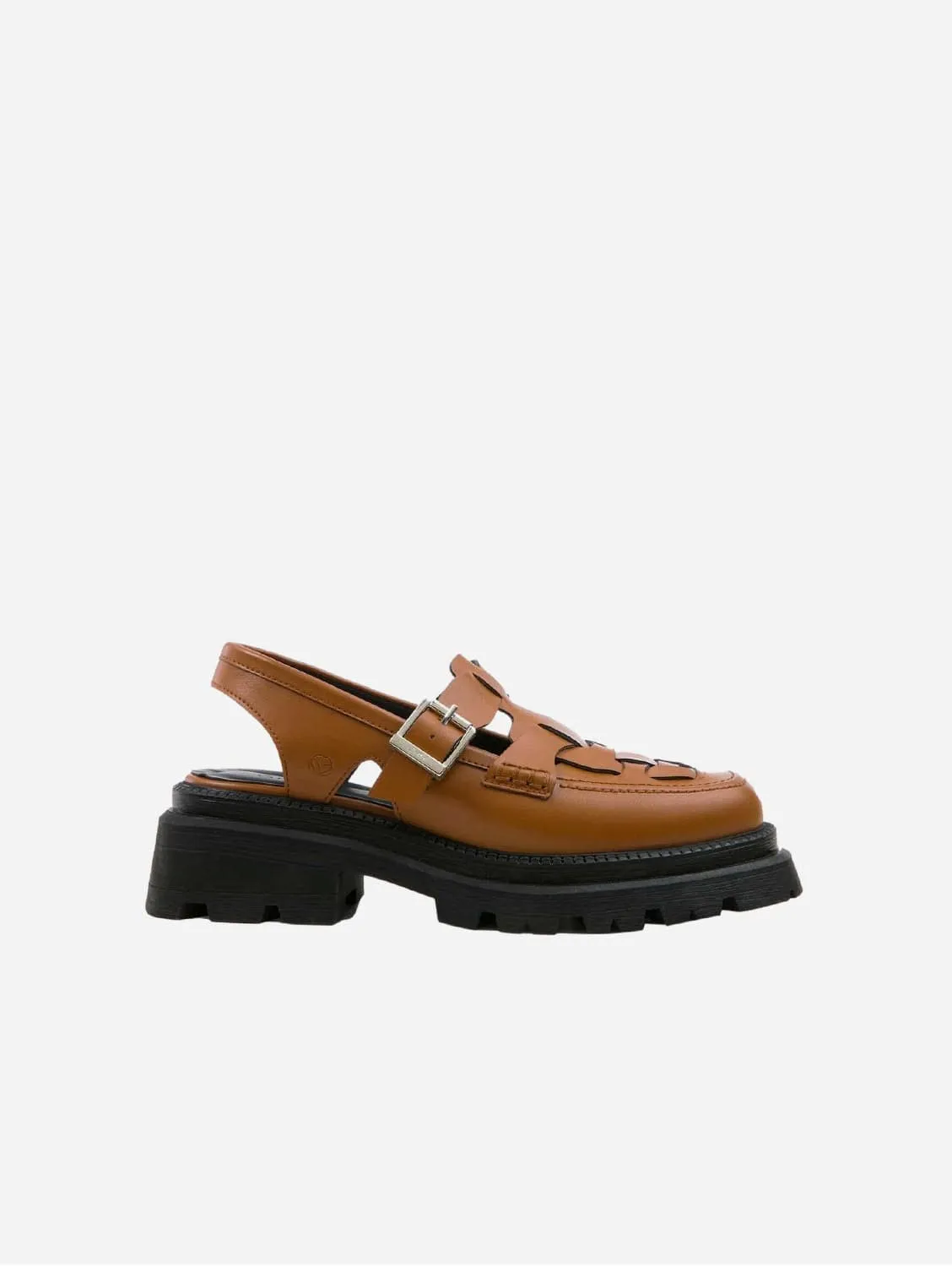 Chaussures Plateforme Véganes en Cuir de Pomme Dorothy | Gingembre