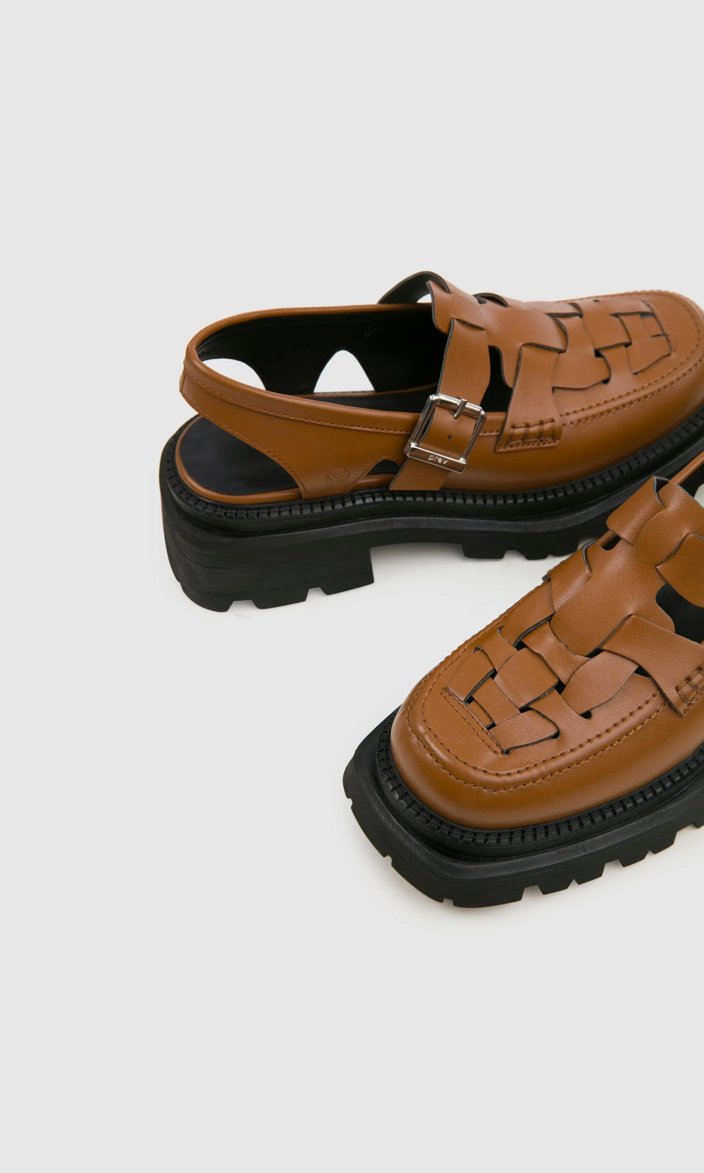 Chaussures Plateforme Véganes en Cuir de Pomme Dorothy | Gingembre