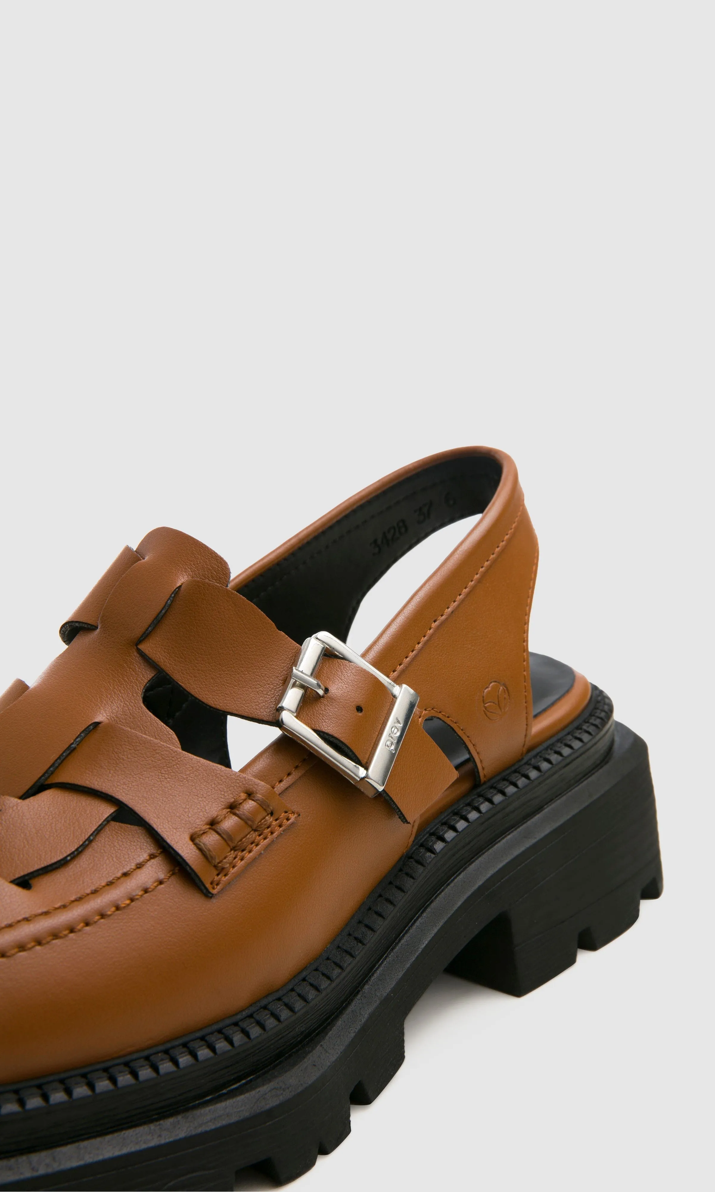 Chaussures Plateforme Véganes en Cuir de Pomme Dorothy | Gingembre