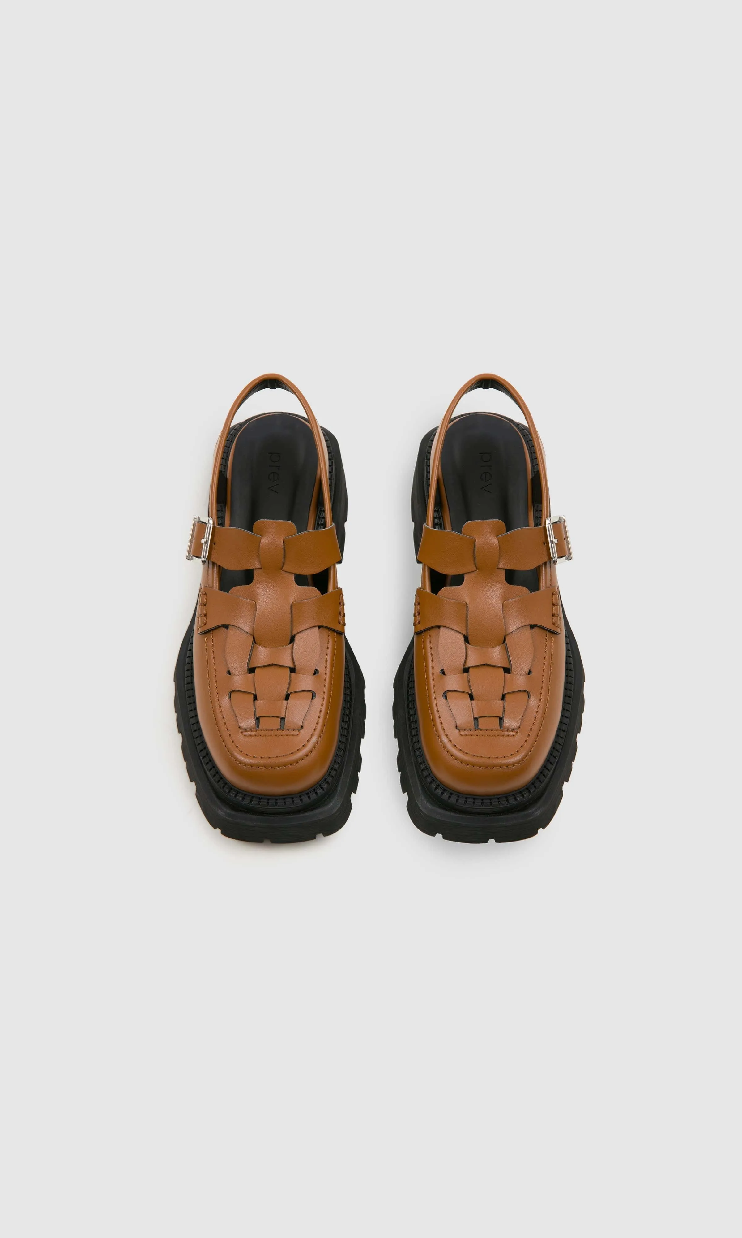 Chaussures Plateforme Véganes en Cuir de Pomme Dorothy | Gingembre