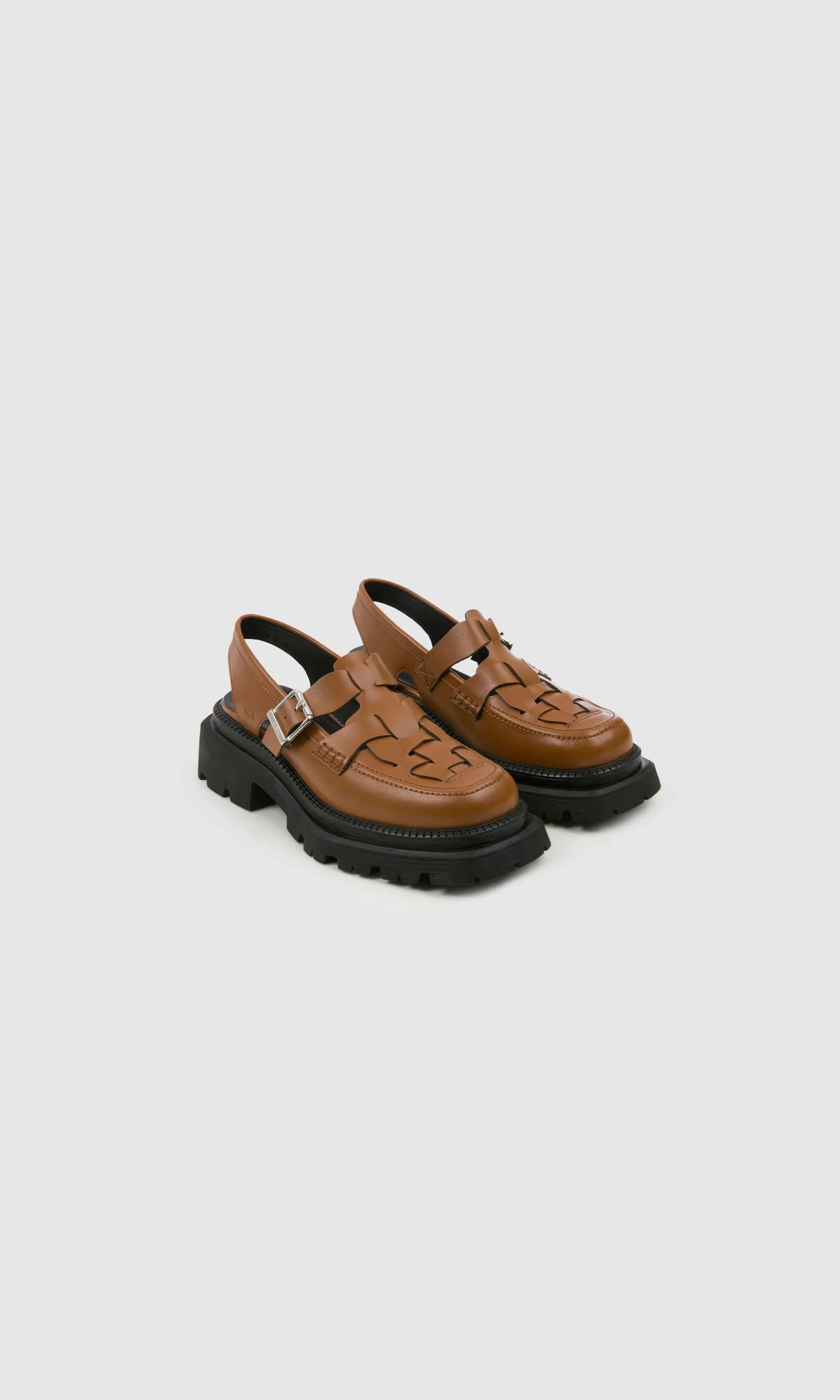 Chaussures Plateforme Véganes en Cuir de Pomme Dorothy | Gingembre