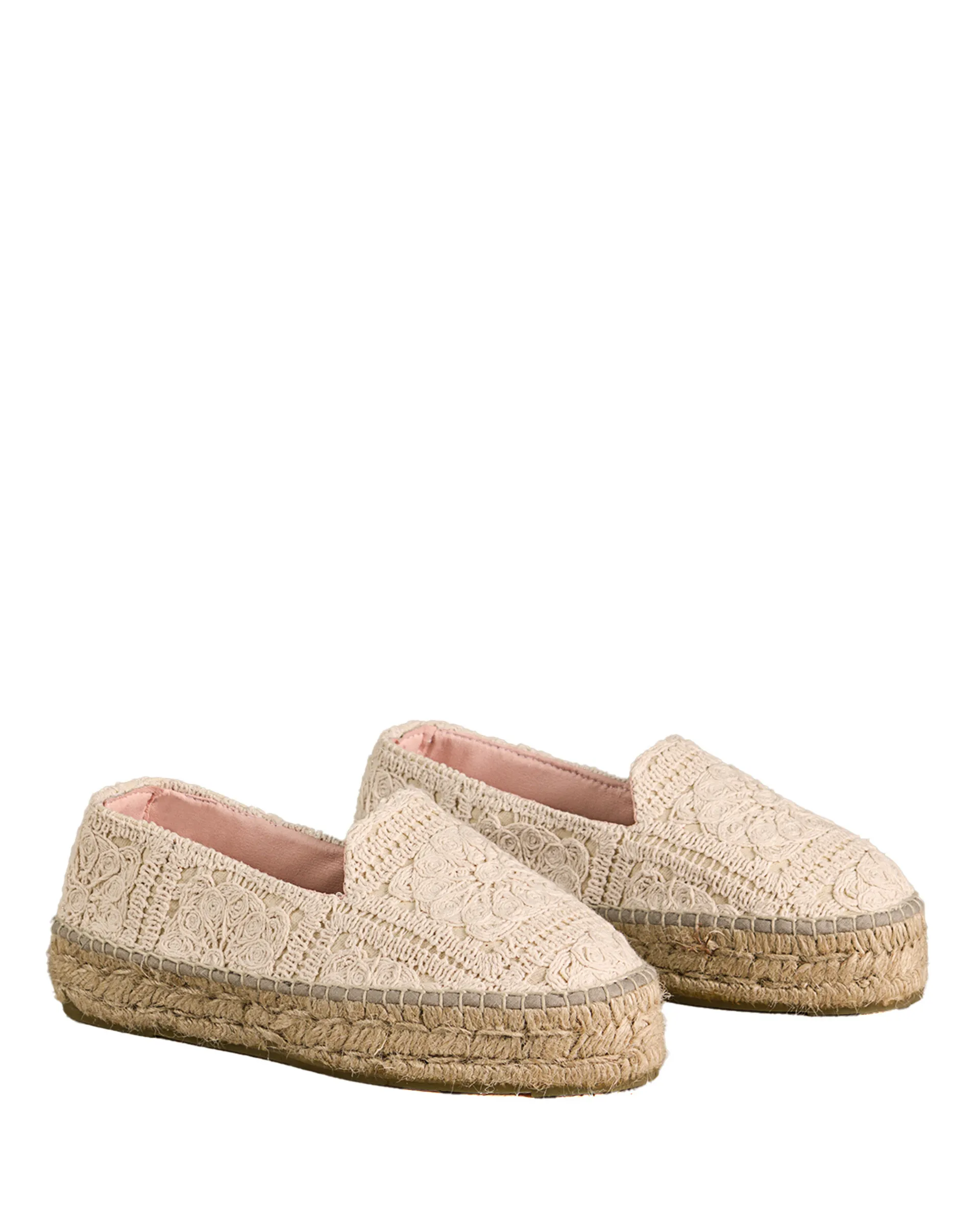 Espadrilles à lacets à double semelle