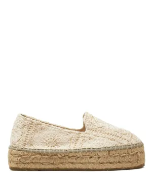 Espadrilles à lacets à double semelle